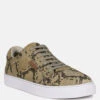 ASHFORD Snake Print Handcrafted Sneakers