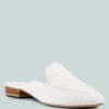 CALICO White Organic Canvas Mules