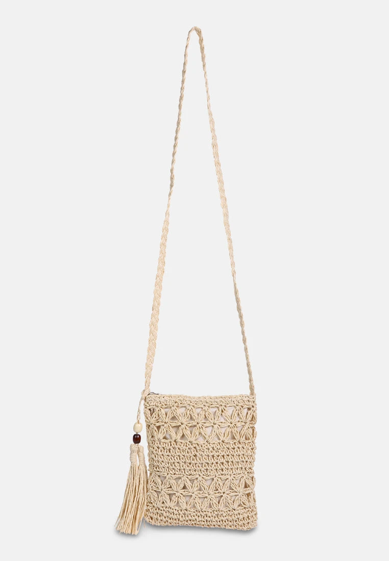 HAY-DAY Paper Straw Crochet Bag - Image 6