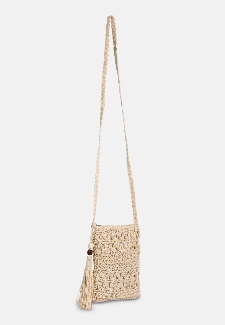 HAY-DAY Paper Straw Crochet Bag - Image 7