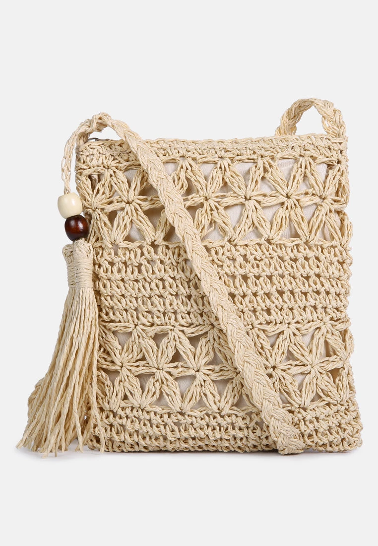 HAY-DAY Paper Straw Crochet Bag - Image 10