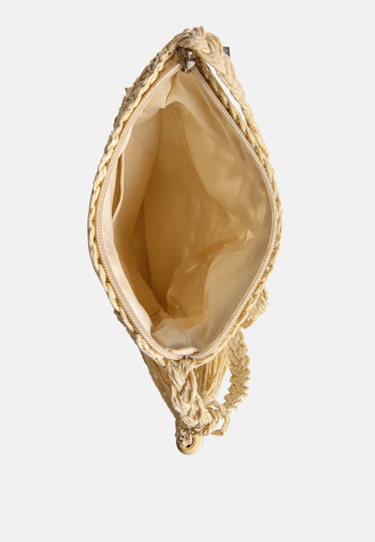 HAY-DAY Paper Straw Crochet Bag - Image 11