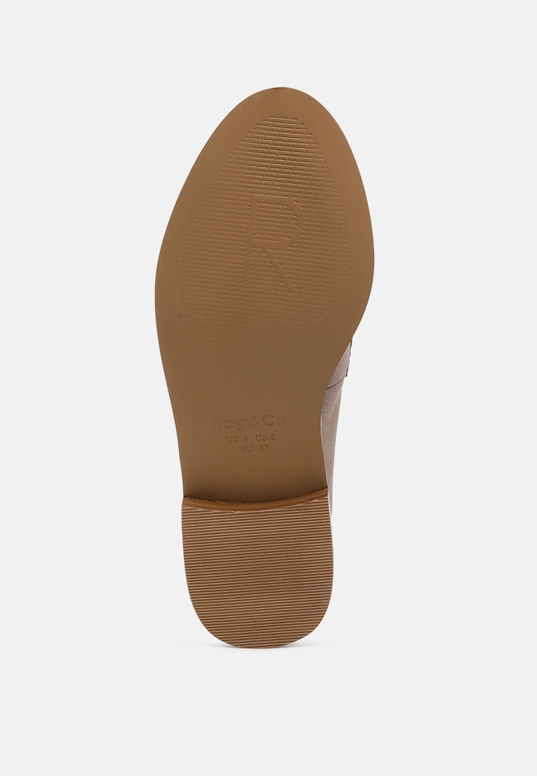 LENA Taupe Genuine Suede Mules - Image 6