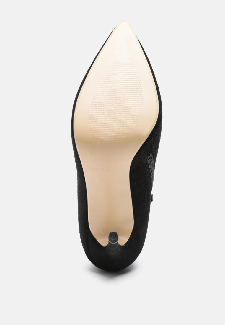 NYXA Stiletto Ankle Boot In Black - Image 6