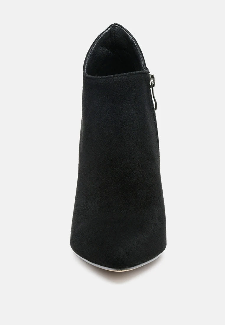 NYXA Stiletto Ankle Boot In Black - Image 3