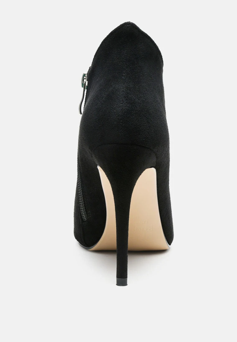 NYXA Stiletto Ankle Boot In Black - Image 5