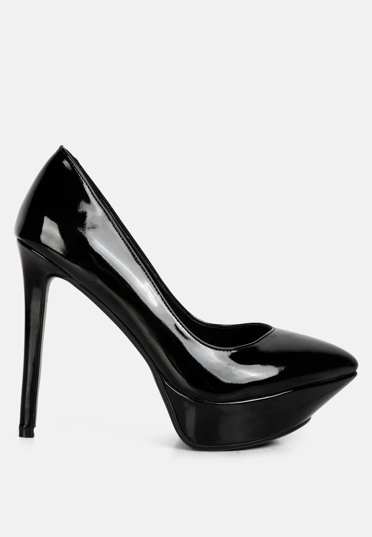 ROTHKO Black Platform Stiletto Pumps - Image 2