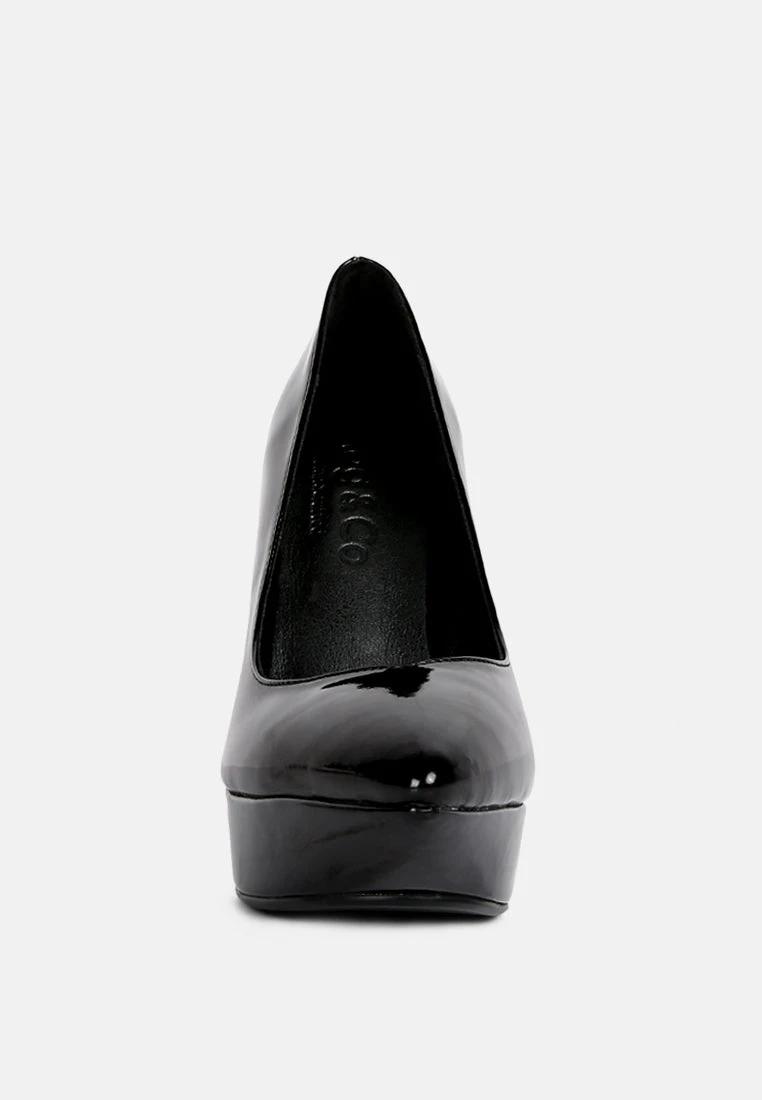 ROTHKO Black Platform Stiletto Pumps - Image 3