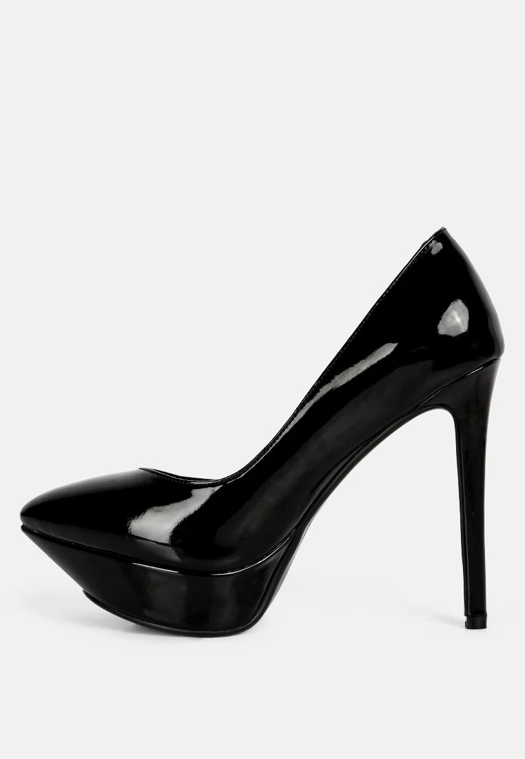 ROTHKO Black Platform Stiletto Pumps - Image 4