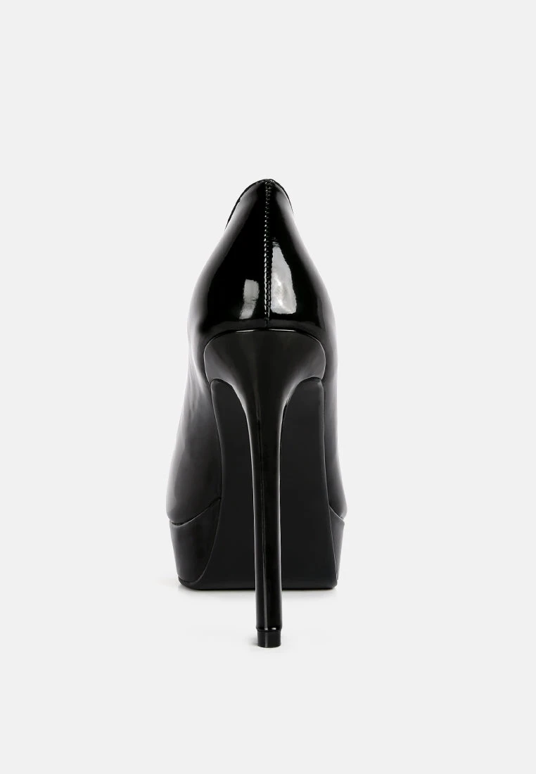 ROTHKO Black Platform Stiletto Pumps - Image 5