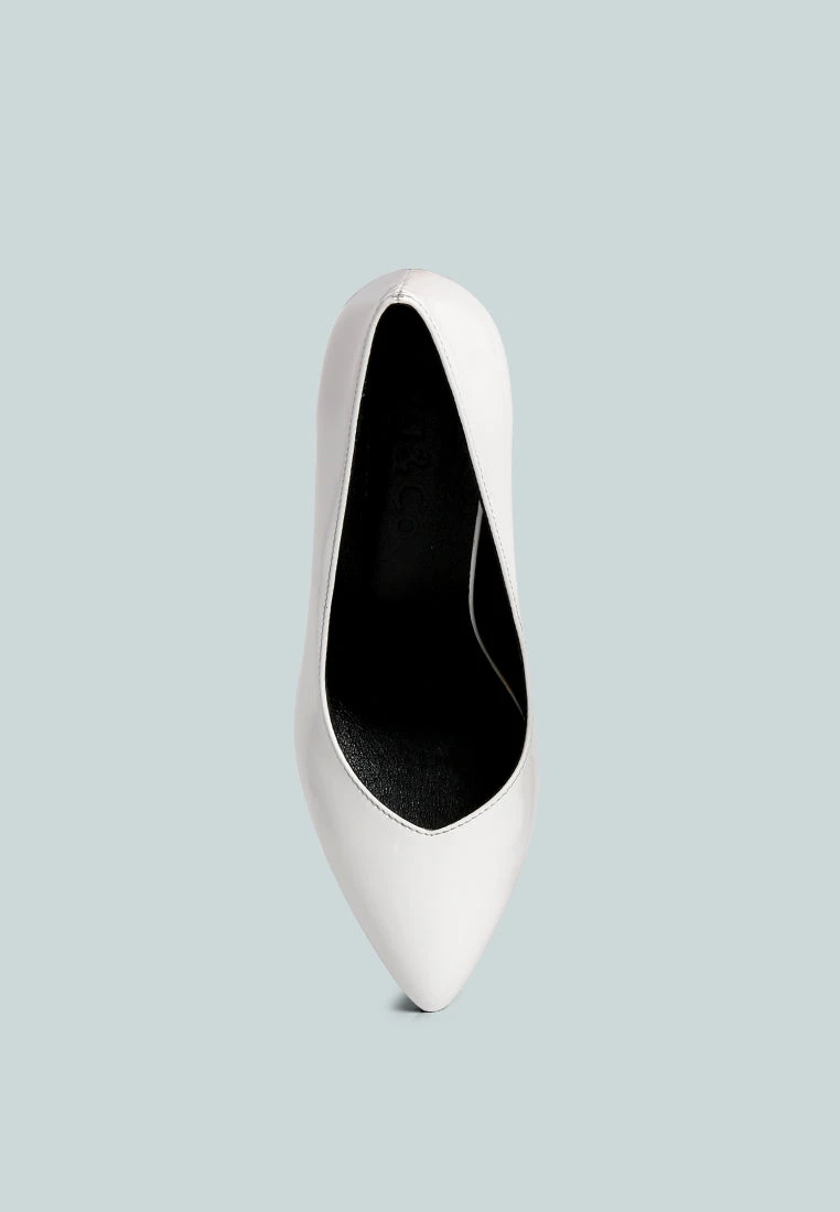 ROTHKO White Platform Stiletto Pumps - Image 6