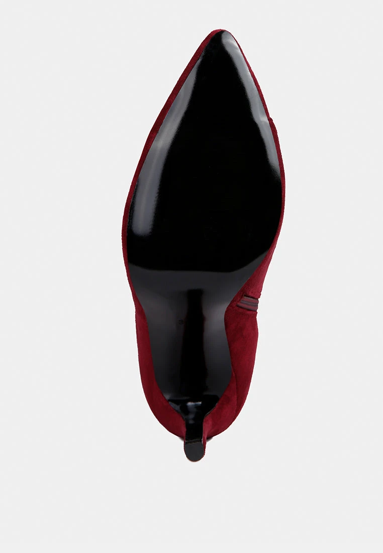 TSARINA Burgundy Zip Around Long Boot - Image 7