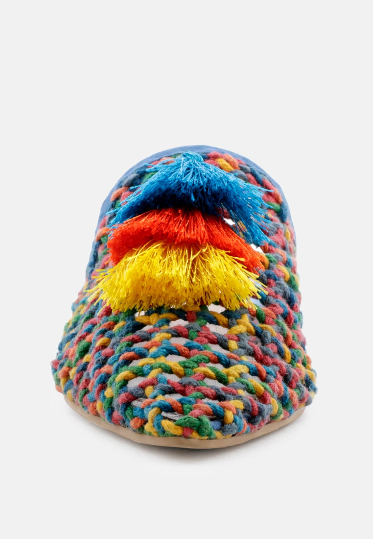 ZOOEY Colorful Woven Flat Mules - Image 3