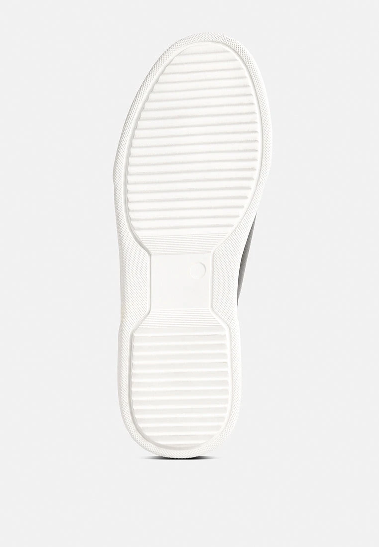 MAGULL Solid Lace Up Leather Sneakers In Black - Image 7